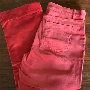 Rosey pink velvet jeans
